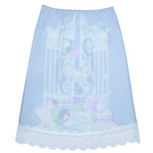 [Hashtag DDD] Artistic Blue Lace Mesh Skirt