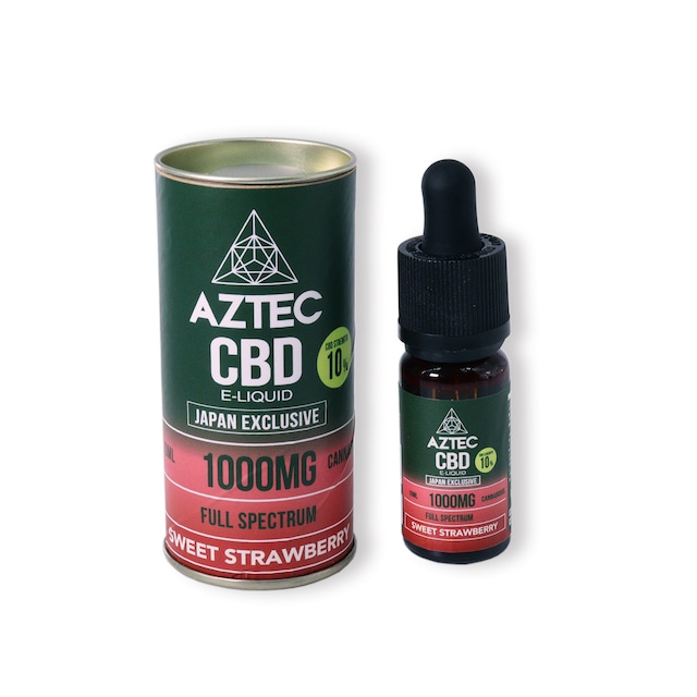 【FULL SPECTRUM】 CBD 10% CBD E-LIQUID 10ml 1000mg〈SWEET STRAWBERRY〉