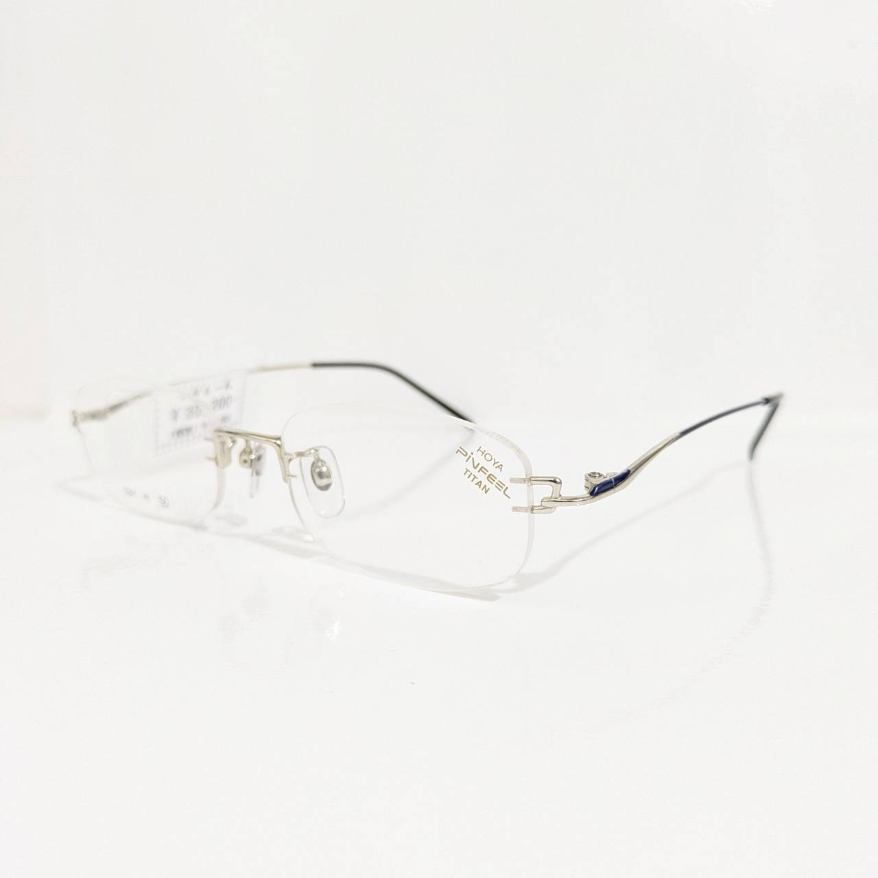 【HAYA Pinfeel】オーバルツーポイントフレーム シルバー