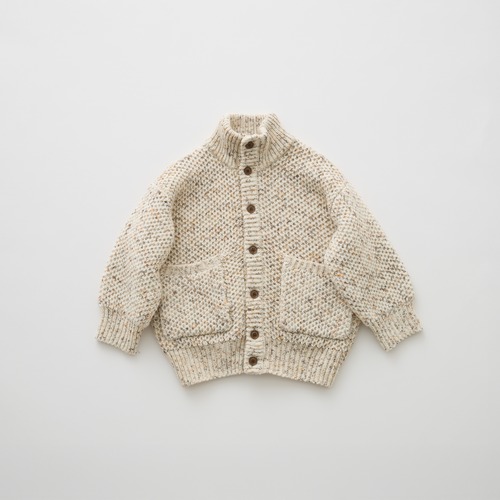 eLfinFolk(エルフィンフォルク)/ Nep Yarn Knit Cardigan / ivory / 95,110,125cm