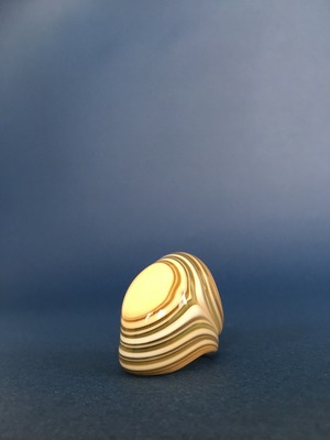 Venetian Glass Ring-Cream2
