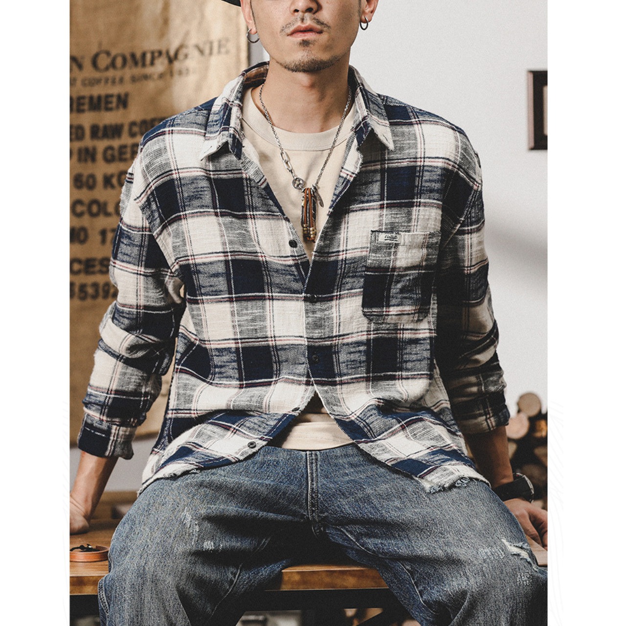 【Daily Outfit】チェックシャツ　TB2009・画像3