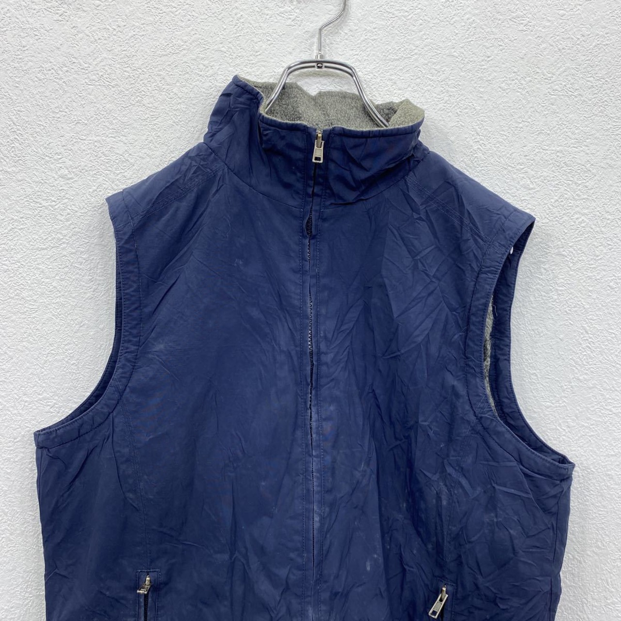 L.L.Bean ジップアップベスト レディース M ネイビー エルエルビーン 