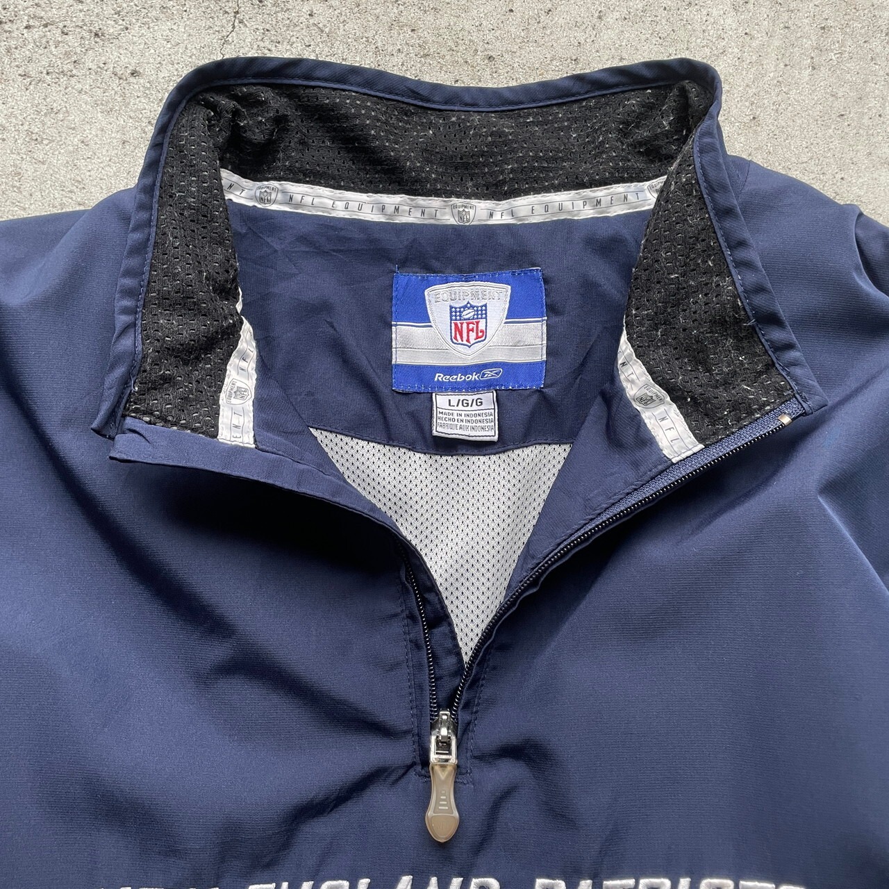 Reebok リーボック NFL ウォームアッププルオーバー ハーフジップ 