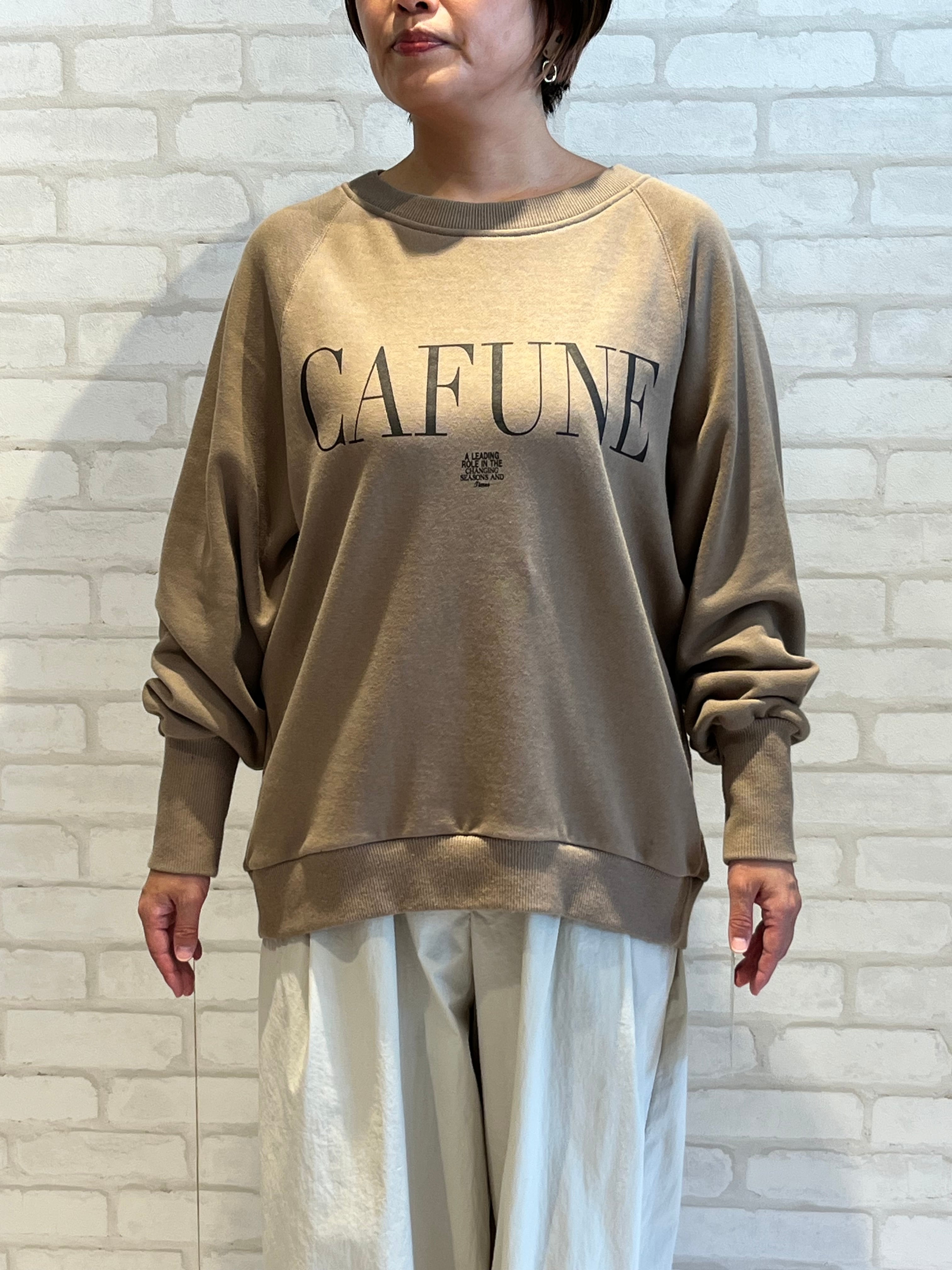2025AW新作/cafune/535962/スウェットロゴプルオーバー(モカブラウン