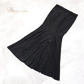 フラメンコ 衣装 ファルダ スカート ブラック系 黒 無地 シンプル 練習 レッスン 伸縮 ストレッチ ペチコート インナー 薄い オールブラック ダンス衣装 イベント ステージ 上品