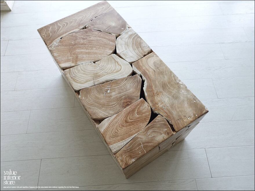 チーク無垢材 ブロックベンチ 長椅子 シャビー チェア 銘木家具 スツール チーク無垢材 ブロックベンチNW/A06 椅子 長椅子 花台 シャビー チェア