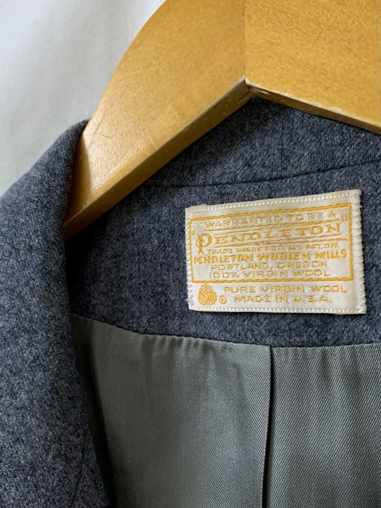 1970's Solid Color Wool Short Tailored Jacket "PENDLETON"