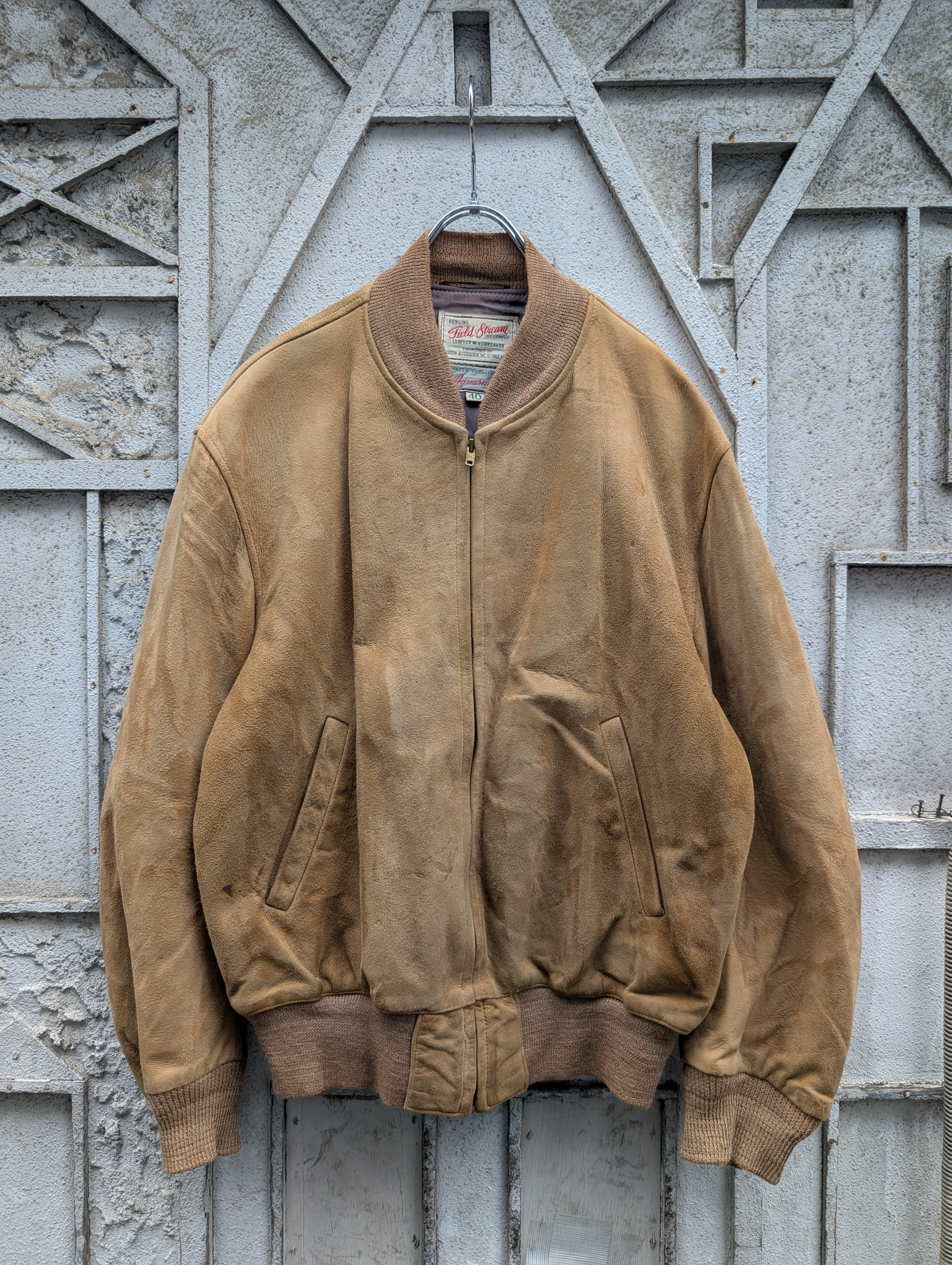 "FIELD STREAM" vintage suede jacket