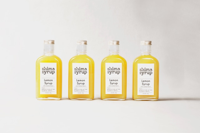 【4本セット】クラフトレモンシロップ（shima syrup Lemon240g）