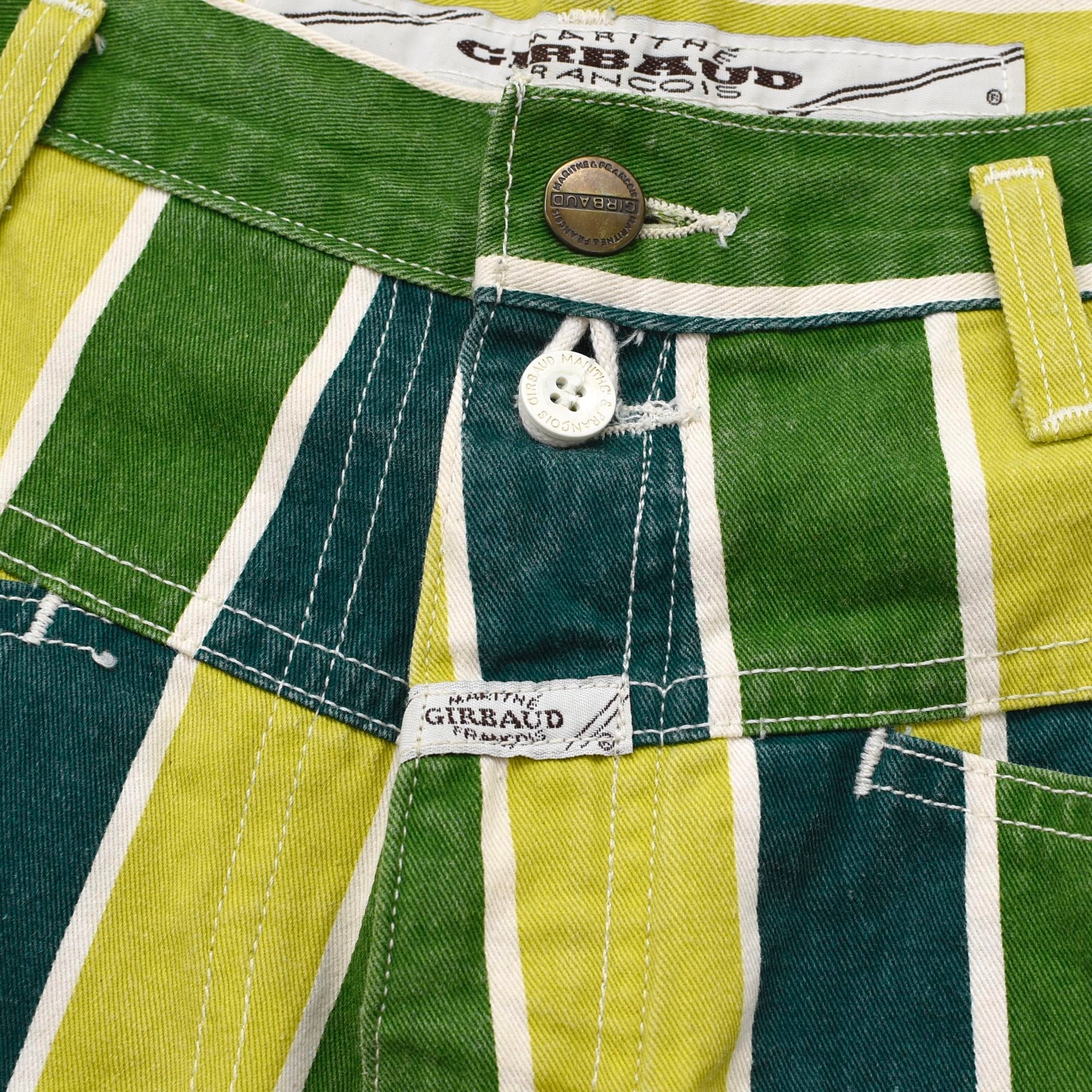 90's Marithe Francois Girbaud multi stripe shorts | 古着屋 grin