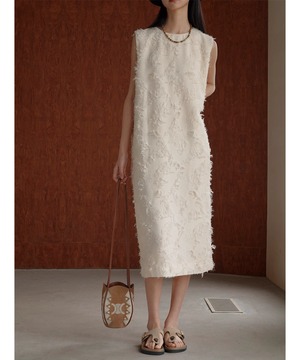 フリンジジャガードワンピース【w-30359】