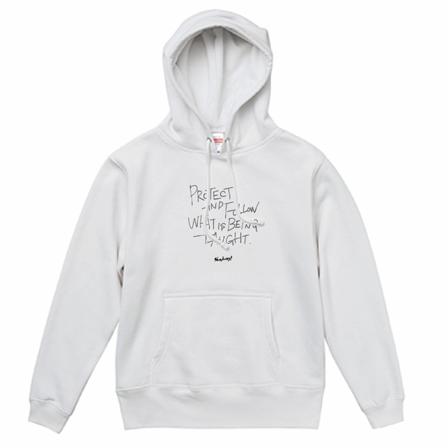 【SHOEHURRY!】 “TO PROTECT.(守)” SWEAT HOODIE (WHITE/GRAY/BLACK) | 裏起毛パーカー(ホワイト/グレー/ブラック)