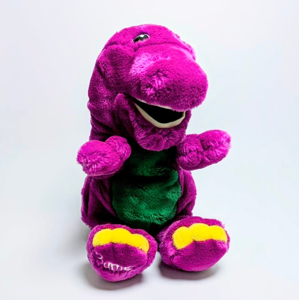 ・:* アメリカ　ヴィンテージ　バーニー　ぬいぐるみ ❇︎ ☆ VINTAGE ☆【バーニー&フレンズ (Barney & Friends) 】ぬいぐるみ