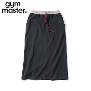 gym master ジムマスター 吸水速乾ドライワッフル素材 7.2oz ロングスカート ウエストゴム＆バックスリット仕様 G733719 チャコールクレイジー
