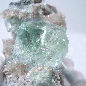 シャンファーリン産 フローライト スモーキークォーツ 共生 / 原石 標本【E_5】