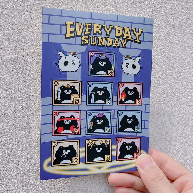 くまのまーくん十連ステッカーシート