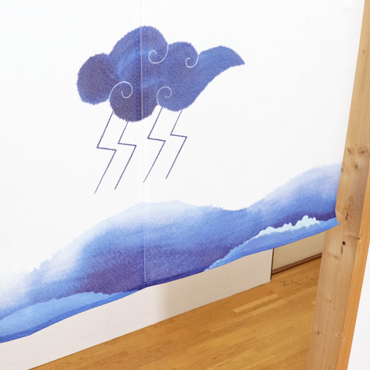 【受注生産】のれん 鰤起こし 85×45cm 27623