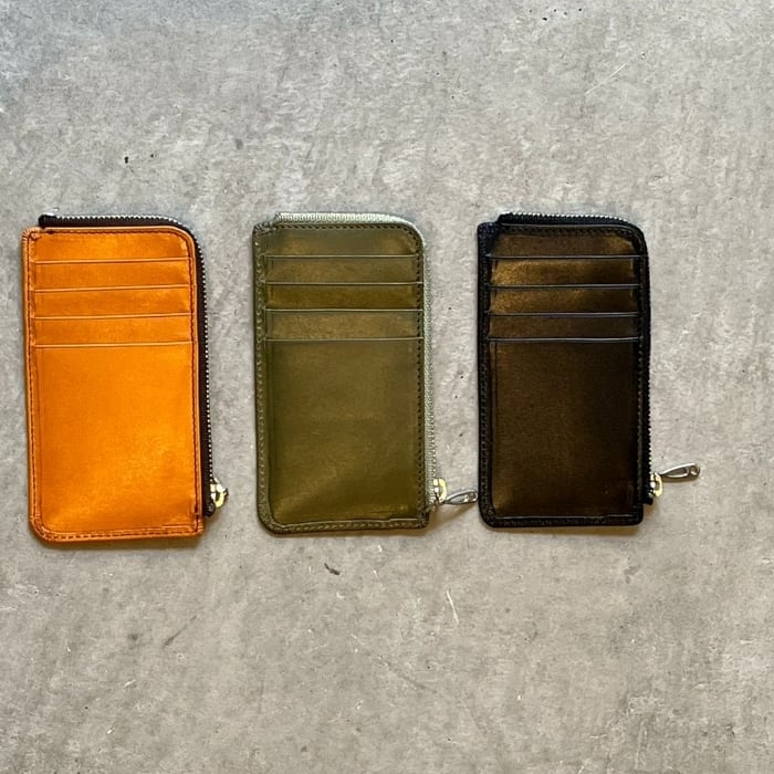 栃木レザー】本革L字ファスナーフラグメントケース〈Leather Fragment