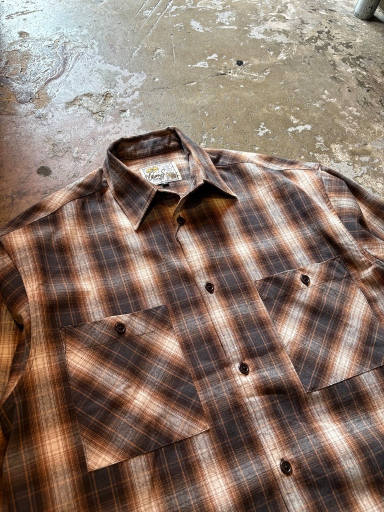 GENIUS CRAft / OMBRE CHECK SHIRT L/S / オンブレーチェックシャツ / ワイドシルェット / ボックスシルエット - 2