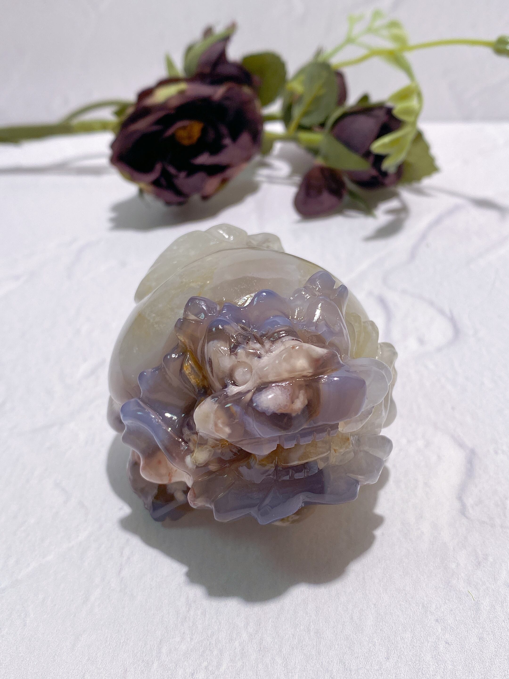 月下桜】フラワーアゲート龍亀(ロングイ) | 9rinto