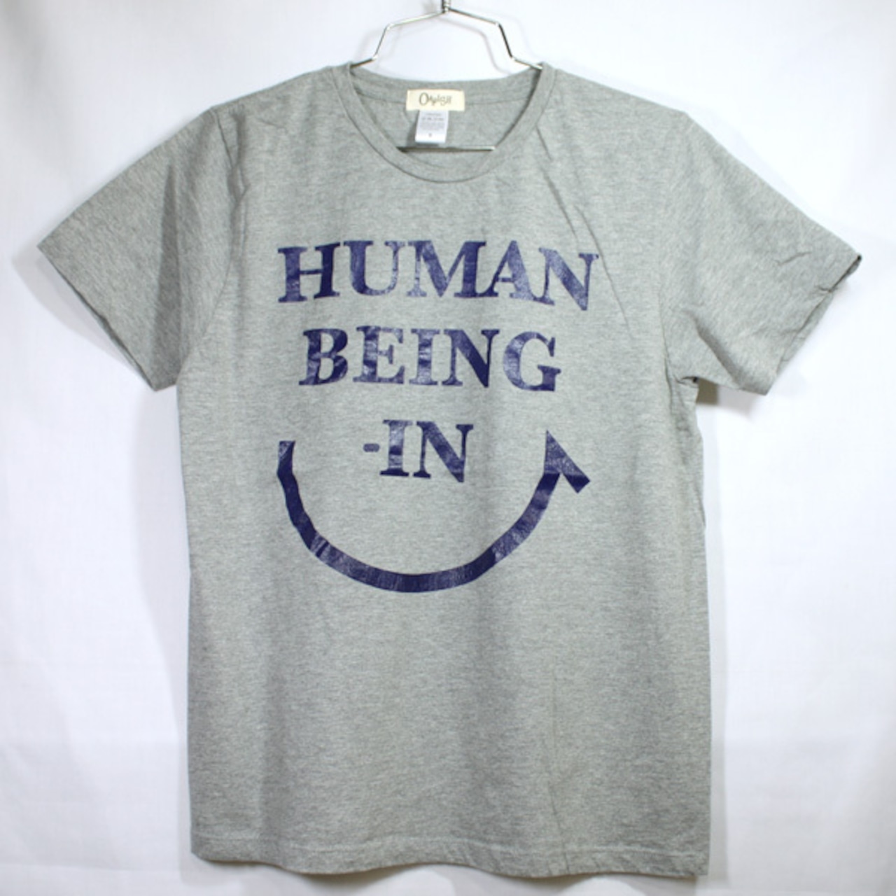［OAFISH］HUMAN BEING-IN ショートスリーブTシャツ メンズ｜HEATHER GRAY