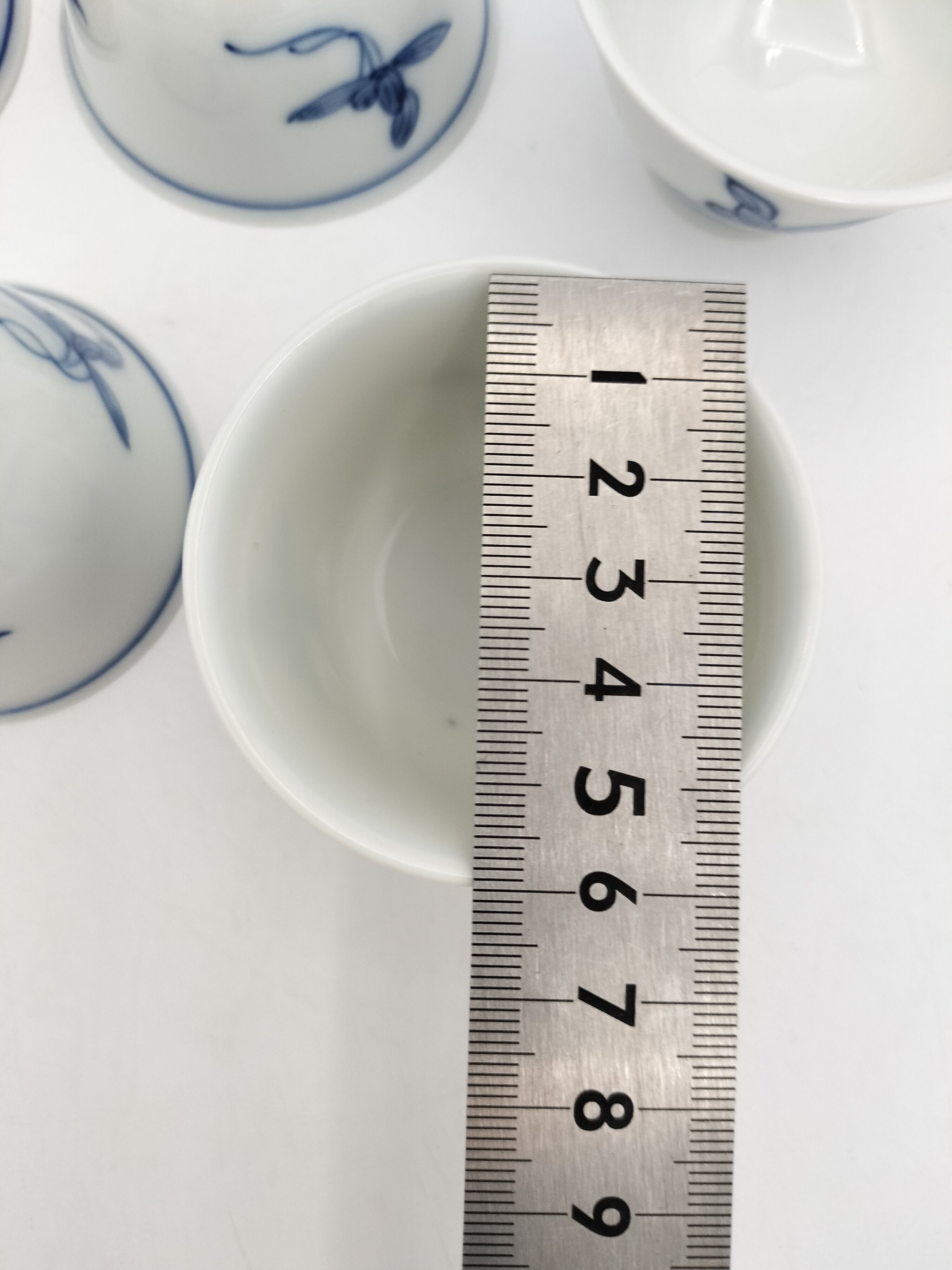 出物】煎茶 茶碗 5客セット 青ラン絵 山幸作 a954 | 有限会社いとお