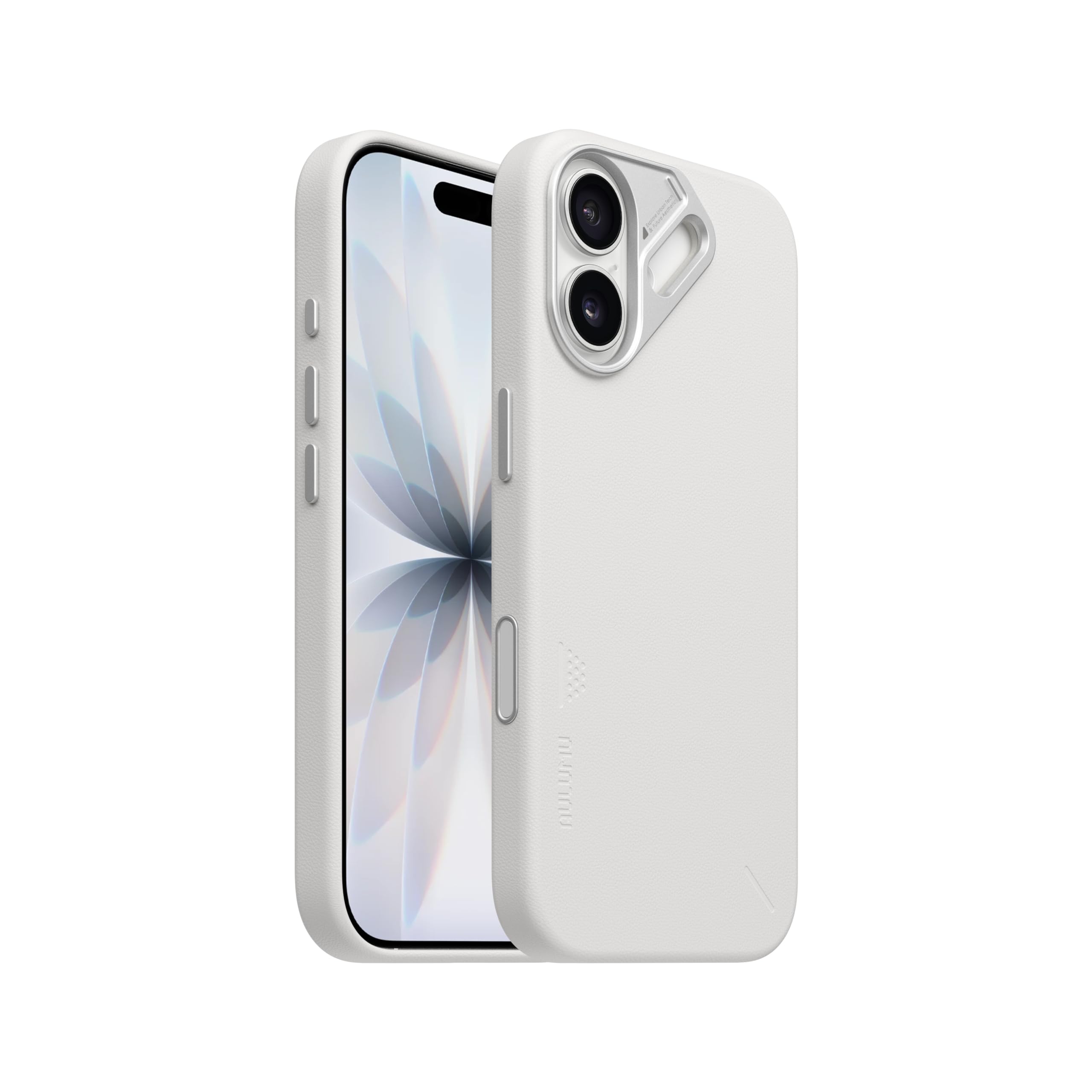 Aulumu A17 iPhone 17 ケース ヴィーガンレザー MagSafe対応 カメラコントロールカバー 急速充電対応 マグネット搭載 全面保護 耐衝撃 指紋防止 ホワイト