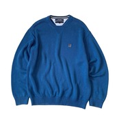 “00s TOMMY HILFIGER” blue cotton knit