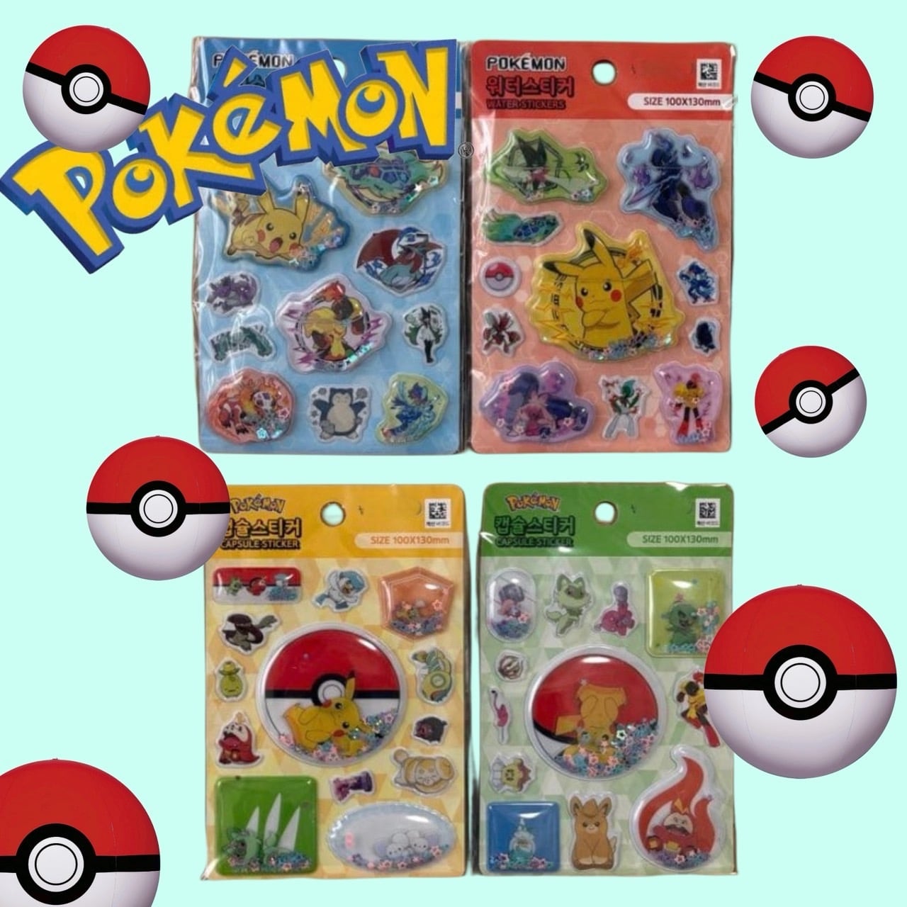 【韓国限定】ポケモン　ステッカー　おまとめセット 韓国限定】ポケモン ステッカーセット 2枚 - メルカリ
