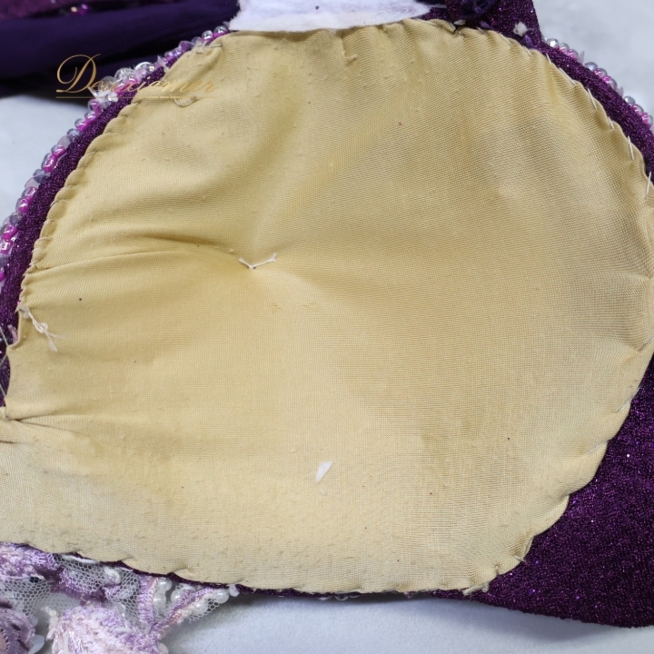 ベリーダンス オリエンタル 衣装 上下セット パープル系 トップス スカート チョーカー ラインストーン 花 紫 青 キラキラ スリット 豪華 装飾 華やか 鮮やか かわいい ステージ イベント ダンス衣装 フリンジ ピンク系 ブルー系 シルバー系