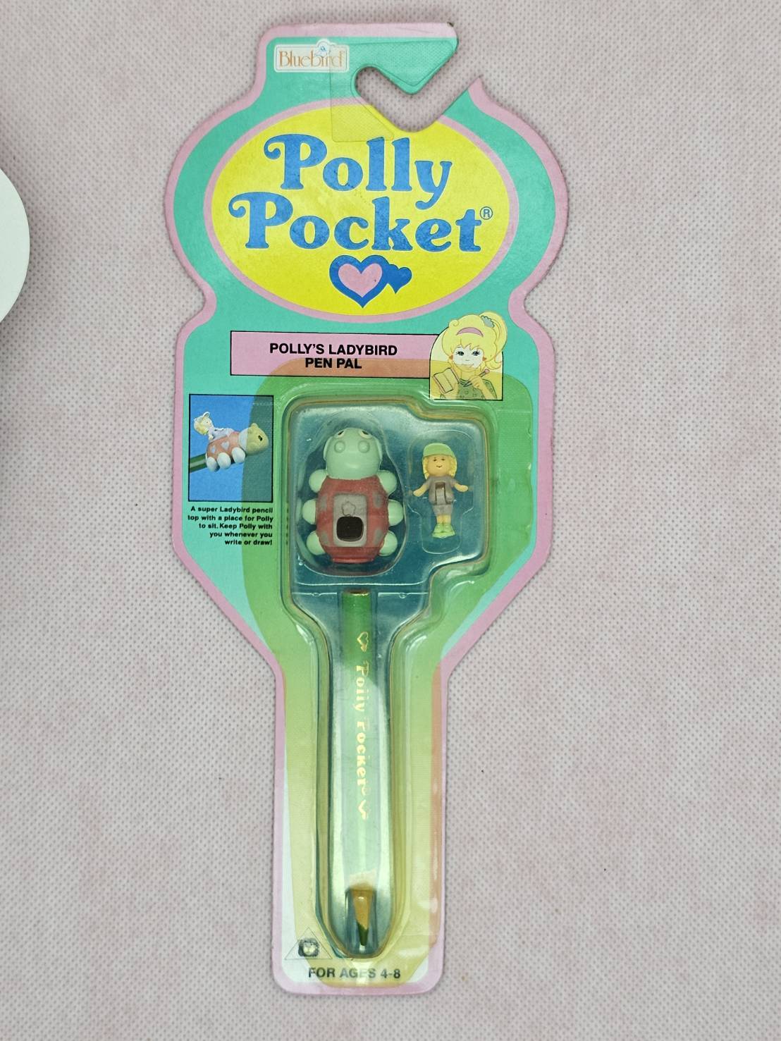 ポーリーのテントウムシのペン飾り3点セット新品 1992年　ブルーバード社製