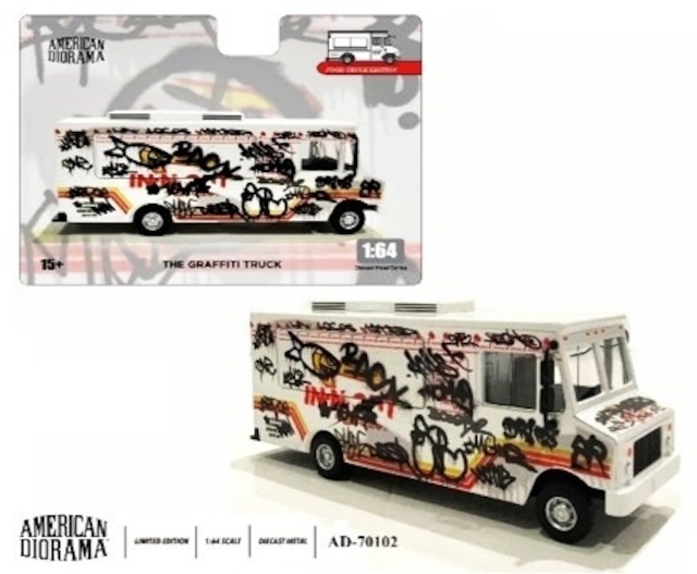 American Diorama / アメリカンジオラマ 　　　1/64 フードトラック Graffiti Style / グラフィティスタイル 　　　 AD-70102