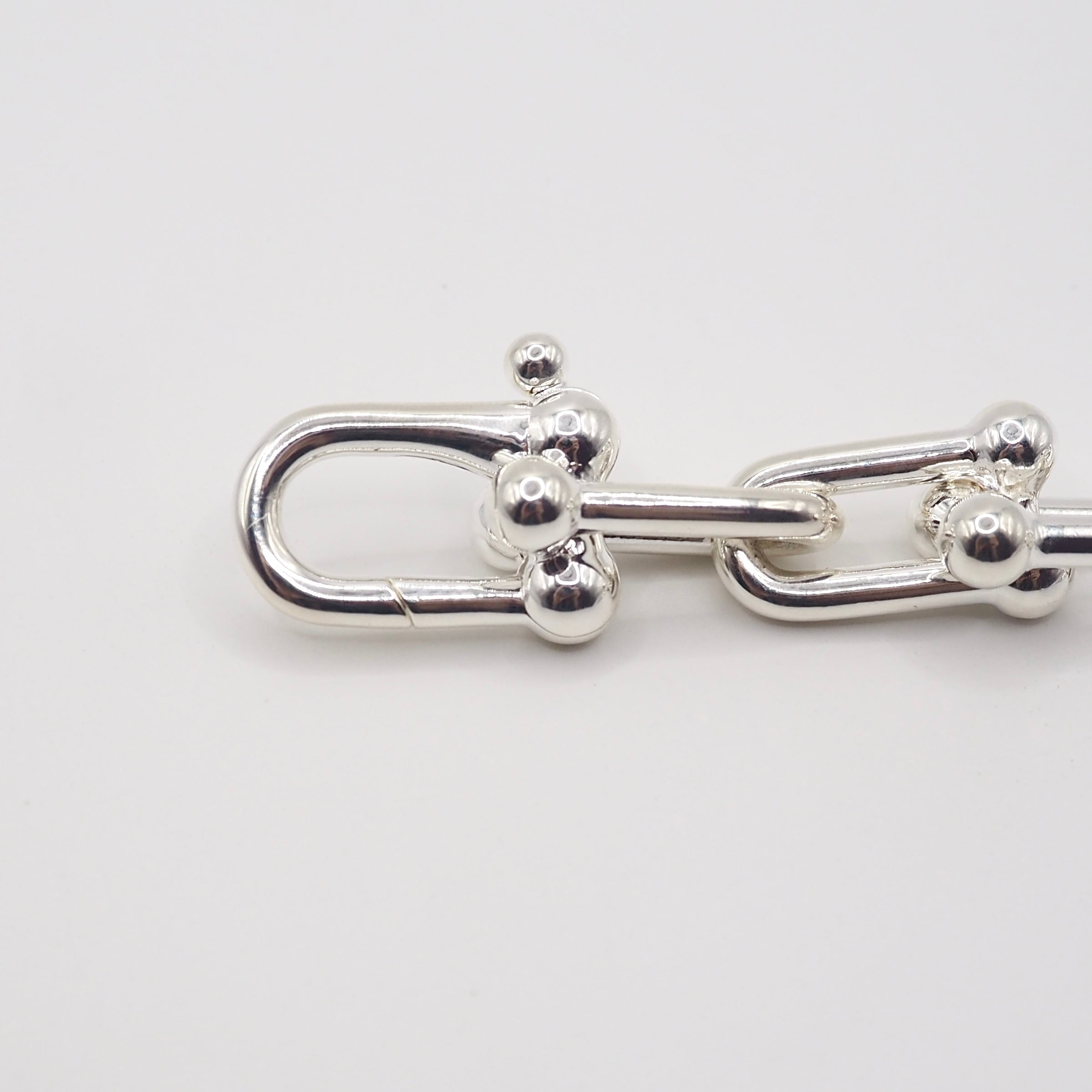現行品】Tiffany&Co. ハードウェア ラージ リンクブレスレット 14コマ
