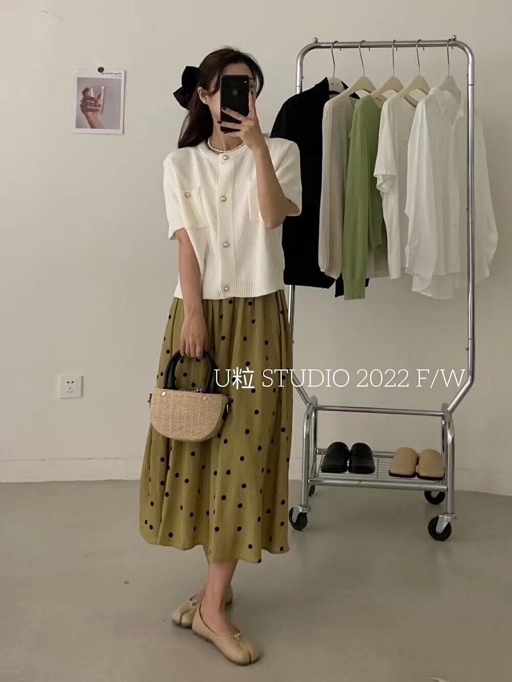 ドットスカート　AJ11394-D001