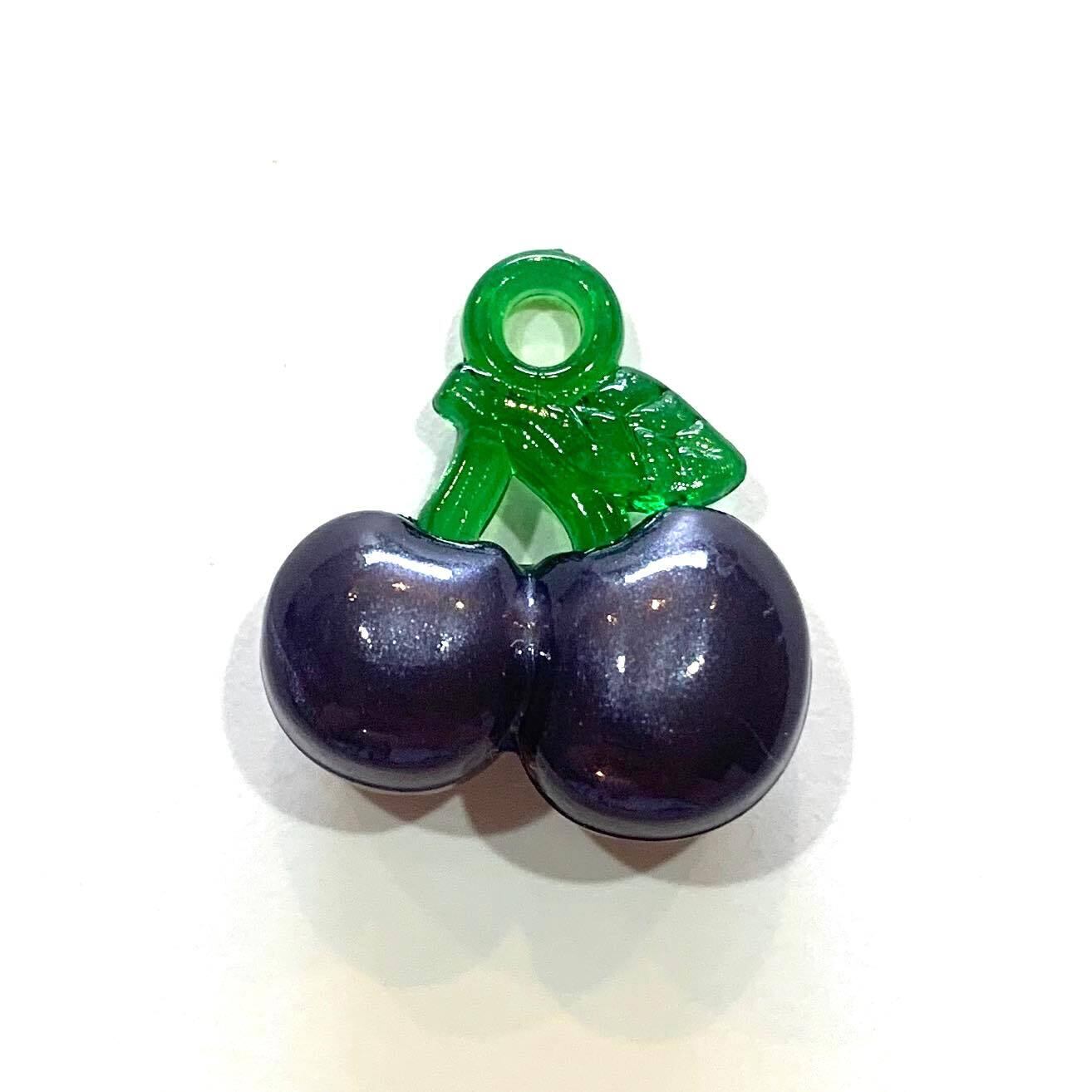 さくらんぼのチャーム 20個セット カラフルさくらんぼチャーム | Dua-アクセサリーパーツショップ