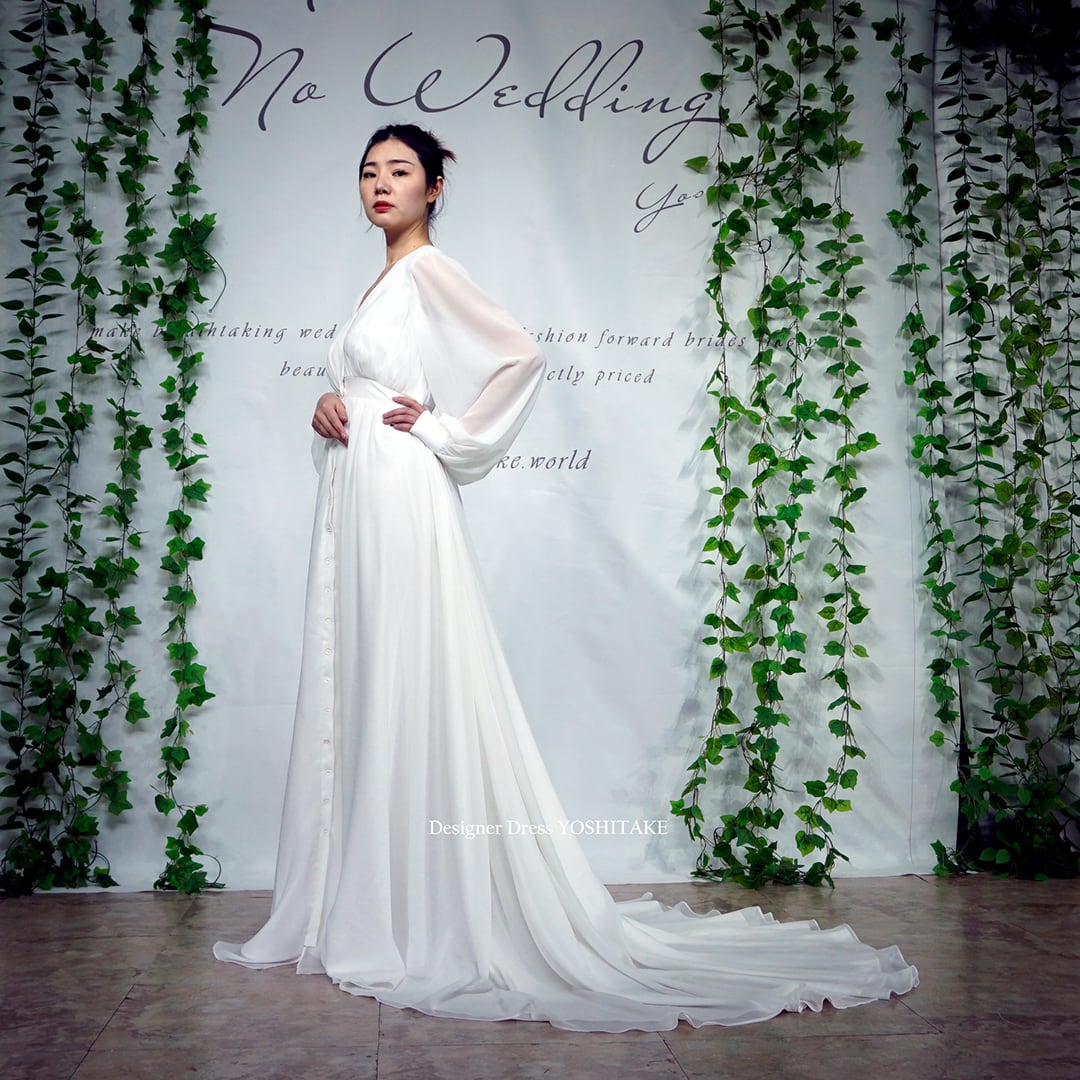 THE URBAN BLANCHE オフショルダー ホワイト ウェディングドレス