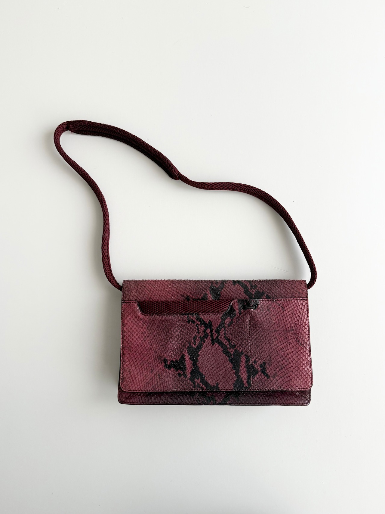 FW1999 MIU MIU PYTHON SHOULDER BAG