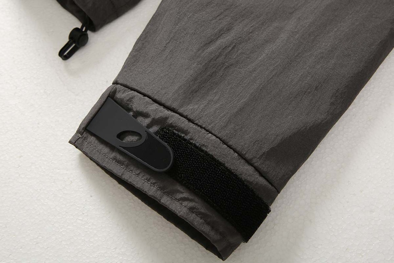 カラーブロックフーデッドジャケット