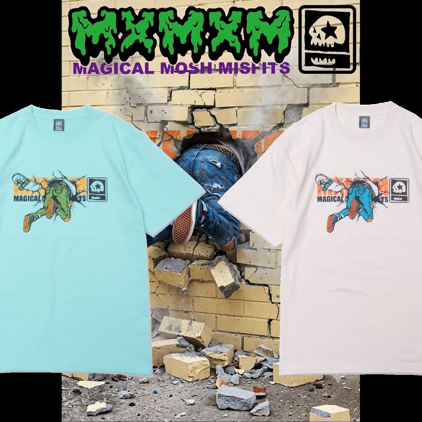 もー様 トップスMサイズ MxMxM 】SUICIDE CRASH TEE マジカルモッシュミスフィッツ