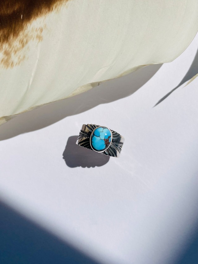 "Blue Moon" Australia Opal Ring size9号