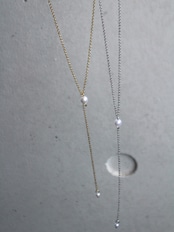 Pearl long necklace