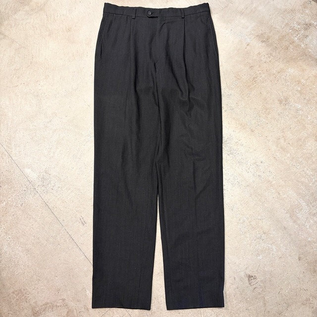 BERNARD ZINS SLACKS WOOL CHARCOAL FRANCE OLD MODEL
