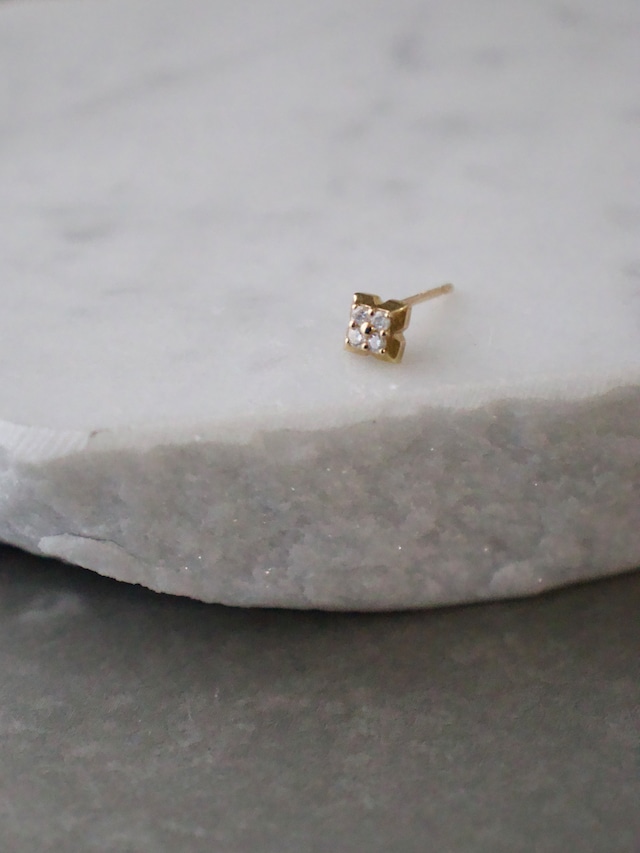 K10 square diamond pierce
