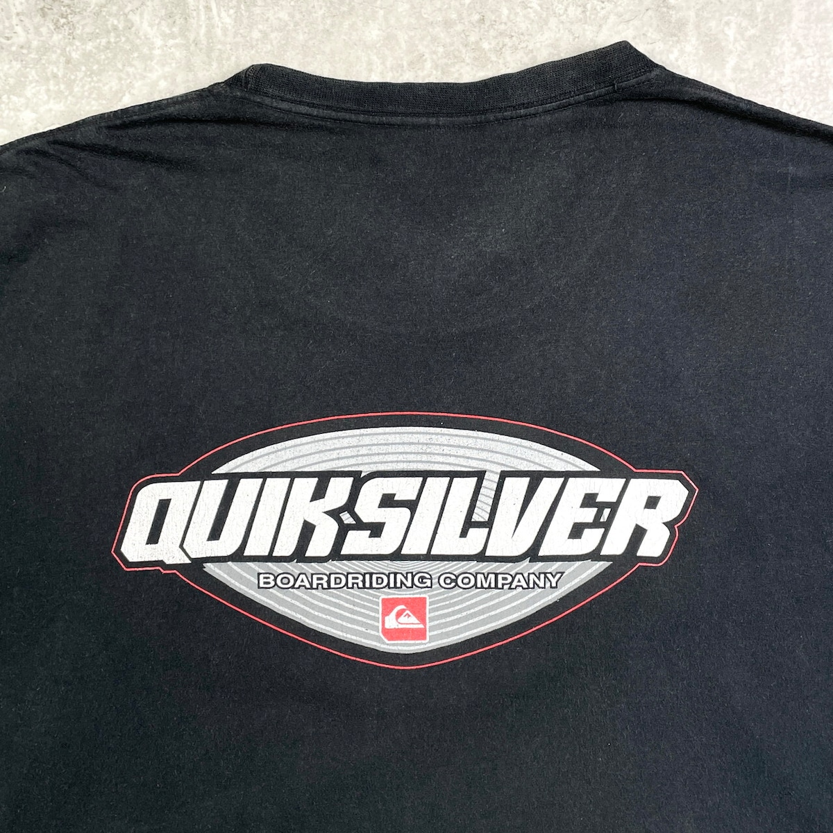 00年代 Quiksilver クイックシルバー ロゴプリントTシャツ サーフ 