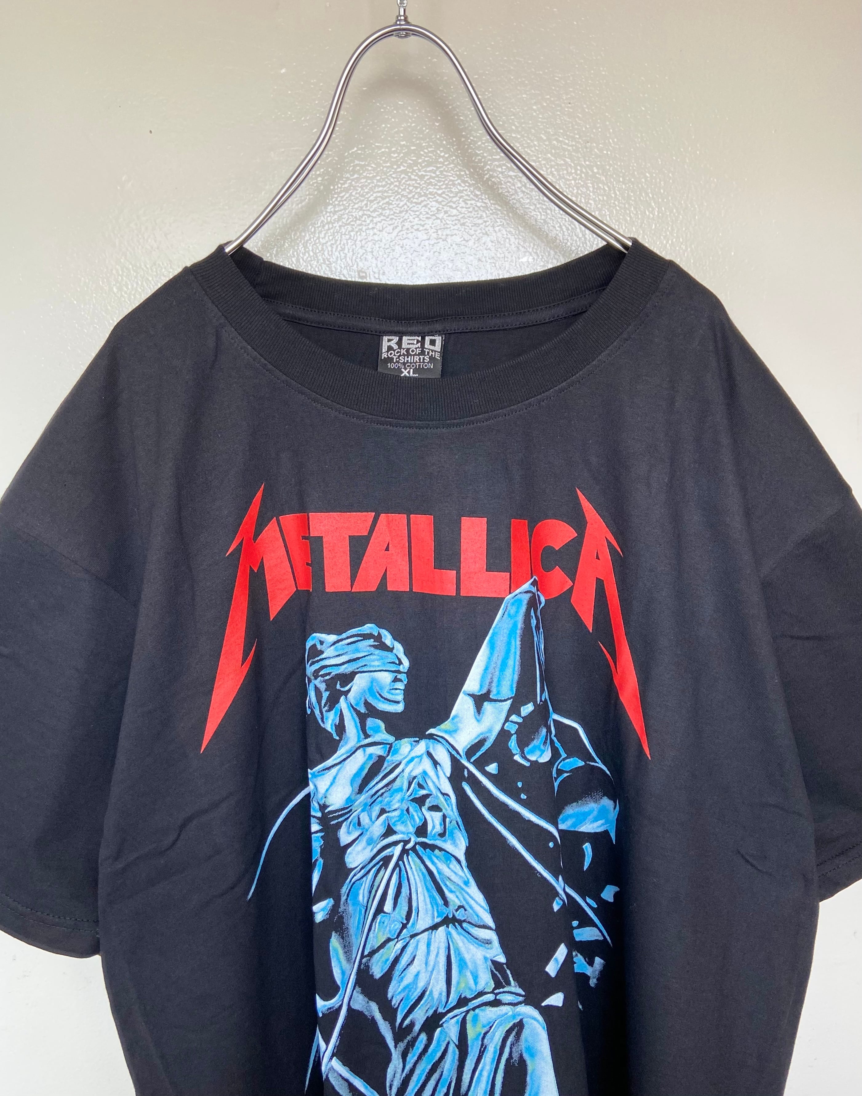 USA製 バンドTシャツ METALLICA/メタリカ 両面ロゴ オーバーサイズ 黒 ブラック