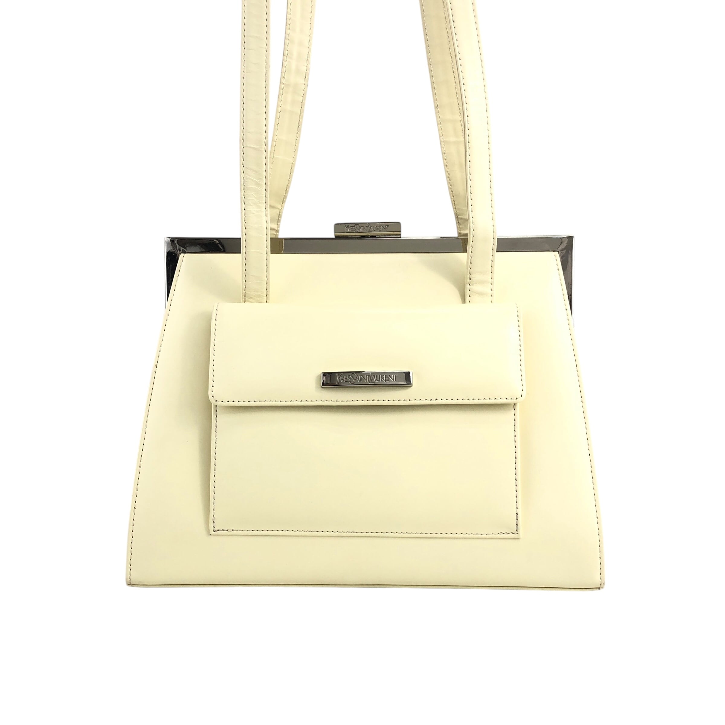 Yves Saint Laurent イヴ・サンローラン ショルダーバッグ アイボリー