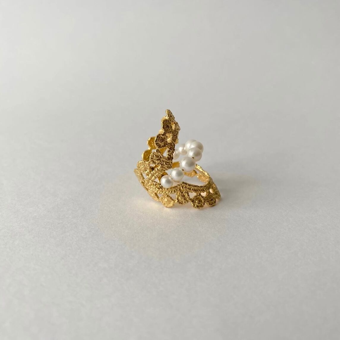 シンプルな装い ファッション lace dot ring 003 FLAVOUR シルバー