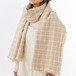 LOCALLY(ローカリー) /リネンコットン チェックストール /ベージュ