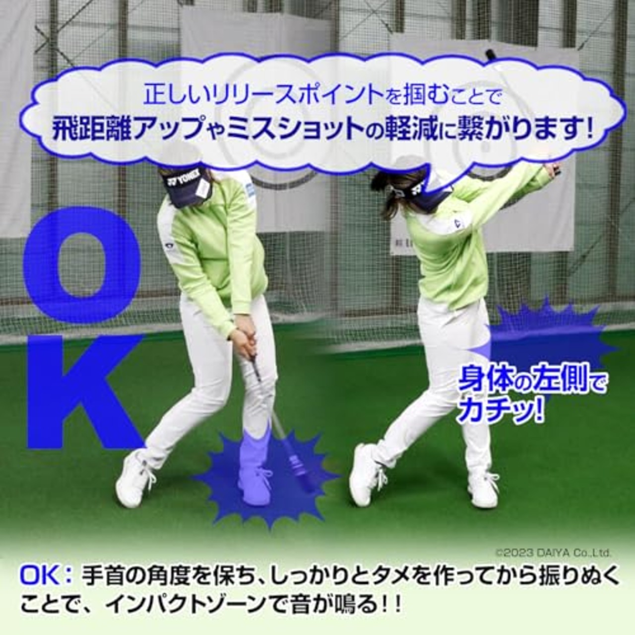 ダイヤゴルフ(DAIYA GOLF) ダイヤスイングVS スイング練習器具 トレーニング 屋内ゴルフ練習道具 練習用クラブ ゴルフ練習用バット ゴルフスイング練習機 ゴルフ棒 しなり 素振り 矯正 自宅練習 フォーム改善 飛距離 練習 TR-5008